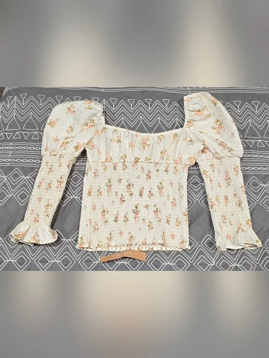 Reformation Floral Linen Haven Top Size Small - Picture 6 of 8